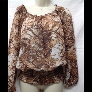 Women's size Medium (Petite) COVINGTON sheer top